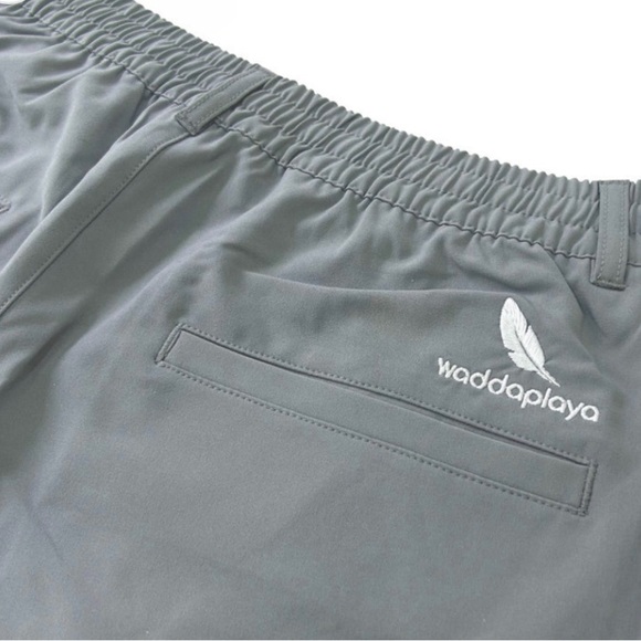 Waddaplaya Gray 9” Golf Shorts 30 New w/o tags - Picture 2 of 11
